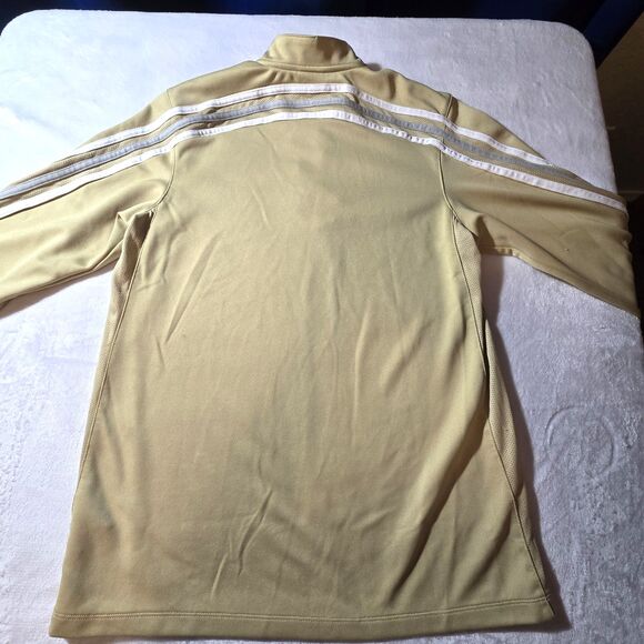 Adidas Women's Climacool Track Jacket 1/4 Zip Pullover Size Medium Pale Yellow - Picture 2 of 6